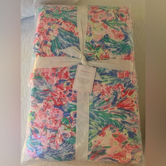 Lilly Pulitzer Other - NWT POTTERY BARN Lilly Pulitzer FAN SEA PANTS Full/ Queen Quilt